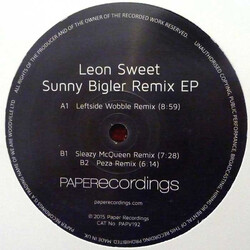 Leon Sweet Sunny Bigler Remix EP Vinyl 12" USED