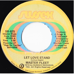 Master Fleet Let Love Stand Vinyl 7" USED