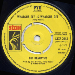 The Dramatics Watcha See Is Watcha Get Vinyl 7" USED