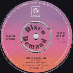 Maxine Brown One In A Million / Let Me Give You My Lovin' Vinyl 7" USED