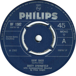 Dusty Springfield Goin' Back Vinyl 7" USED