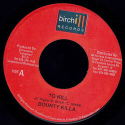 Bounty Killer To Kill Vinyl 7" USED