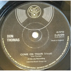Don Thomas Come On Train Vinyl 7" USED