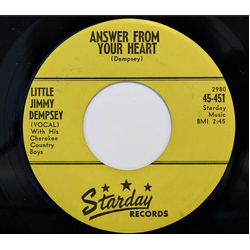 Jimmy Dempsey Answer From Your Heart / Honky Tonk World Vinyl 7" USED