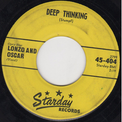Lonzo & Oscar Deep Thinking Vinyl 7" USED
