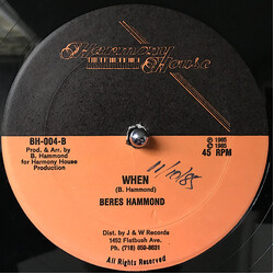 Beres Hammond $1000000 Feeling / When Vinyl 12" USED