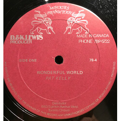 Pat Kelly Wonderful World Vinyl 12" USED
