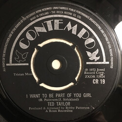 Ted Taylor I Want To Be Part Of You Girl Vinyl 7" USED