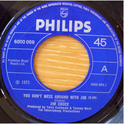 Jim Croce You Don't Mess Around With Jim Vinyl 7" USED