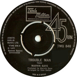 Marvin Gaye Trouble Man Vinyl 7" USED