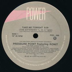 Pressure Point (4) / Ronit Take Me Tonight Vinyl 12" USED
