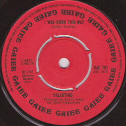 Valentino (10) I Was Born This Way Vinyl 7" USED
