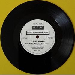 Bam Bam Give It To Me (I'm A Man Baby) Vinyl 7" USED