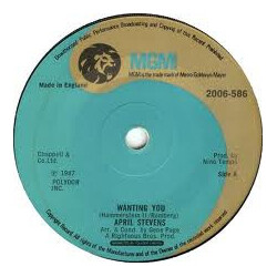 April Stevens Wanting You Vinyl 7" USED