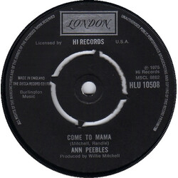 Ann Peebles Come To Mama / I'm Leaving You Vinyl 7" USED