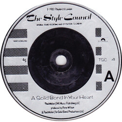 The Style Council A Solid Bond In Your Heart Vinyl 7" USED
