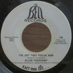 Allen Toussaint I've Got That Feelin Now / Hands Christianderson Vinyl 7" USED