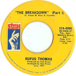 Rufus Thomas The Breakdown Vinyl 7" USED