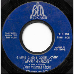 Crazy Elephant Gimme Gimme Good Lovin' / Dark Part Of My Mind Vinyl 7" USED