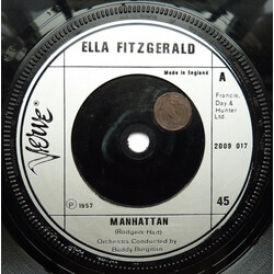 Ella Fitzgerald Manhattan / Ev'ry Time We Say Goodbye Vinyl 7" USED