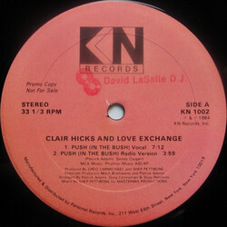 Clair Hicks / Love Exchange Push (In The Bush) Vinyl 12" USED