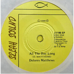 Delores Matthews All The Day Long / Lord I'm Depending On You Vinyl 7" USED