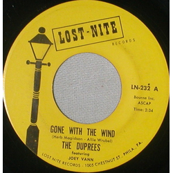 The Duprees / Joey Vann Gone With The Wind Vinyl 7" USED