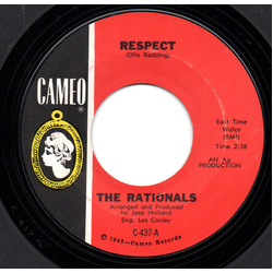 The Rationals Respect / Feelin' Lost Vinyl 7" USED