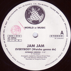 Jam Jam Everybody (Watcha Gonna Do) Vinyl 12" USED