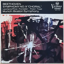 Ludwig Van Beethoven / Boston Symphony Orchestra / Charles Munch Symphony No. 9 In D Minor, Op.125 'Choral' Vinyl LP USED