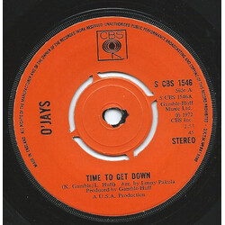 The O'Jays Time To Get Down Vinyl 7" USED