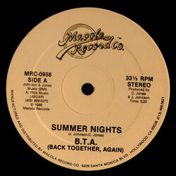 Back Together Again Summer Nights Vinyl 12" USED