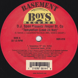 DJ Spen / Jasper Street Co. Temptation (Lead Us Not) Vinyl 12" USED