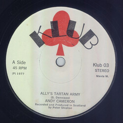 Andy Cameron Ally's Tartan Army Vinyl 7" USED