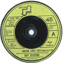 Ray Stevens Indian Love Call USED VINYL 7INCH 45 RPM SINGLE