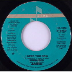 Sinnamon I Need You Now Vinyl 7" USED