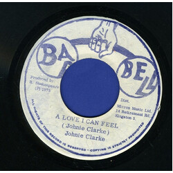 Johnny Clarke A Love I Can Feel Vinyl 7" USED