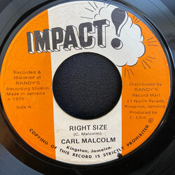 Carl Malcolm / N.S.U. (2) Right Size / Right Dubb Size (Instrumental) Part 2 Vinyl 7" USED