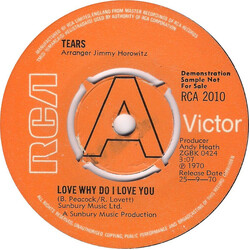 Tears (17) Love Why Do I Love You Vinyl 7" USED