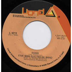 Five Man Electrical Band Signs / Hello Melinda Goodbye Vinyl 7" USED