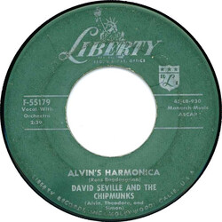 David Seville / The Chipmunks Alvin's Harmonica / Mediocre Vinyl 7" USED