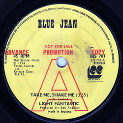 Light Fantastic (2) Take Me, Shake Me Vinyl 7" USED