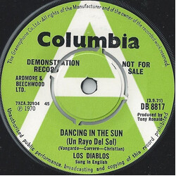 Los Diablos (2) Dancing In The Sun (Un Rayo Del Sol) Vinyl 7" USED