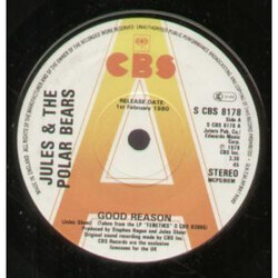 Jules And The Polar Bears Good Reason Vinyl 7" USED