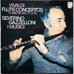 Antonio Vivaldi / Severino Gazzelloni / I Musici Flute Concertos/ P.440, 118, 261, 77, 76 Vinyl LP USED