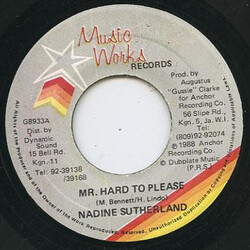 Nadine Sutherland Mr. Hard To Please Vinyl 7" USED
