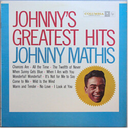 Johnny Mathis Johnny's Greatest Hits Vinyl LP USED