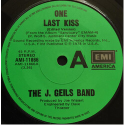 The J. Geils Band One Last Kiss Vinyl 7" USED
