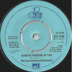 Love Unlimited Orchestra Always Thinking Of You Vinyl 7" USED