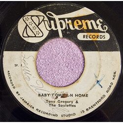 Tony Gregory / The Soulettes Baby Come On Home Vinyl 7" USED